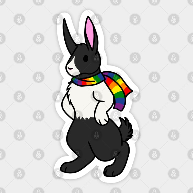 Pride Rabbit Sticker by DeguArts
